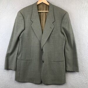 Mani Saks Fifth Avenue Mens Houndstooth Blazer Sport Coat Jacket Size 42R